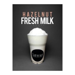 Hazelnut Fresh milk - ปั่น