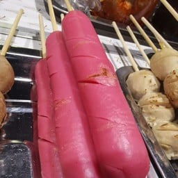 ใส้กรอกไก่นม ปิ้งเตาถ่าน