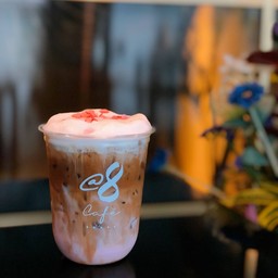 Raspberry Macchiato (Iced)