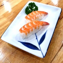 36). ซูชิ    (กุ้ง)  3  คำ