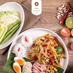 ตำถาด (ปู ปลาร้า)