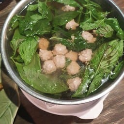 แกงจืดบ๊วยหมูสับโหระพา