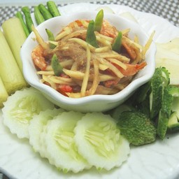 น้ำพริกกุ้งเสียบ
