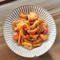 Pasta Pink Sauce Seafood