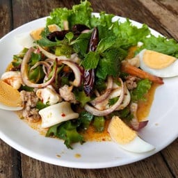 ยำกุ้งฟู