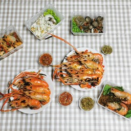 Sea Weed seafood กุ้งเผา สาขา ตลาดจินดา