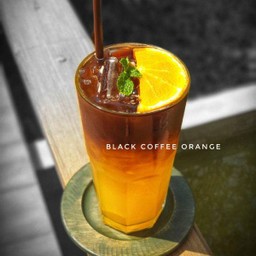 Black coffee orange
