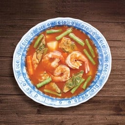 แกงส้มชะอมไข่+กุ้งสด