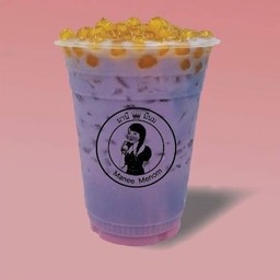 นมชมพูอัญชัน ไข่มุกวานิลลา