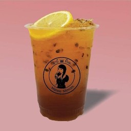 ชาดำมะนาว+เสาวรส