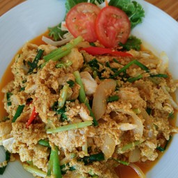 เนื้อปูผัดผงกะหรี่