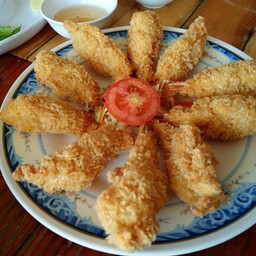 กุ้งชุปแป้งทอด