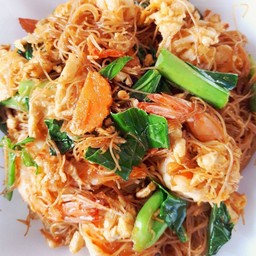 ผัดซีอิ๊วเส้นหมี่กุ้ง