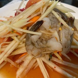 ตำกุ้งสด