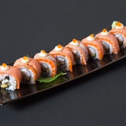 ปลาแซลมอนย่างไฟโรล