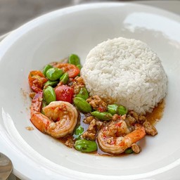 ข้าวราดสะตอกุ้ง