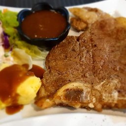 สเต็กหมูสันคอ