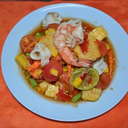 ตำข้าวโพดทะเล