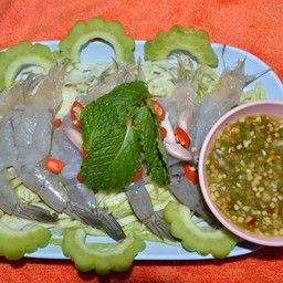 กุ้ง แช่น้ำปลา