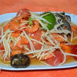 ส้มตำปูใส่กุ้งแห้ง