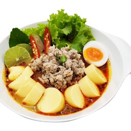 ก๋วยเตี๋ยวต้มยำไข่หวาน-เต้าหู้หมูสับ