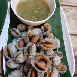 หอยแครงลวก