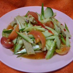 ส้มตำแตงหมูยอ