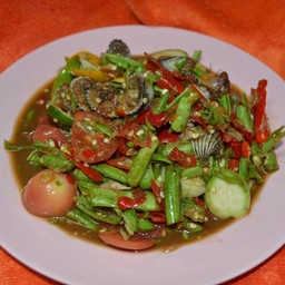 ส้มตำถั่วหอยแครง