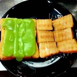 ปิ้งสังขยา+น้ำตาลนม