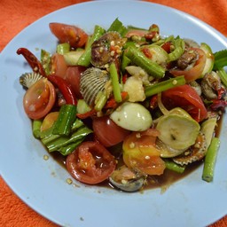 ส้มตำเกาเหลาหอยแครง