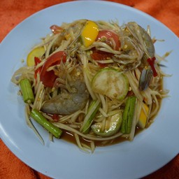 ตำกุ้งสด