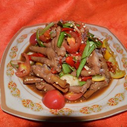 ตำเกาเหลาตีนไก่