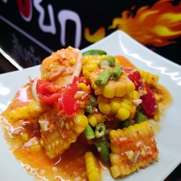 ตำข้าวโพดไข่เค็ม