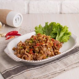 เบคอนคั่วเกลือ(กับข้าว)