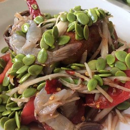 ตำกุ้งสด