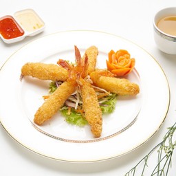 กุ้งชุปแป้งทอด
