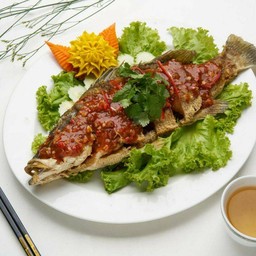 ปลากระพงทอดสามรส