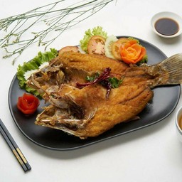 ปลากระพงทอดน้ำปลา