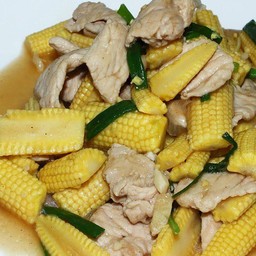 ผัดข้าวโพดอ่อน