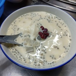 น้ำเต้าหู้นมสด+เต้าฮวย+ใส่เครื่อง