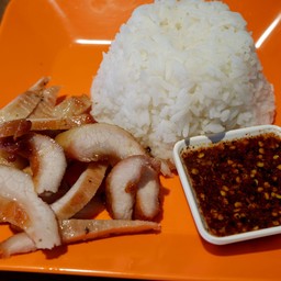 ข้าวคอหมูย่าง-จิ้มแจ่ว