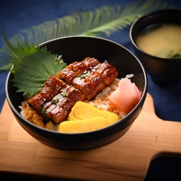 ข้าวหน้าปลาไหลย่างซีอิ้ว