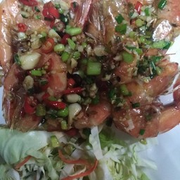 กุ้งคั่วพริกเกลิอ