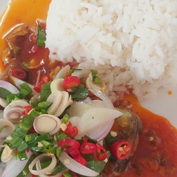 ข้าวราดยำปลากระป๋อง