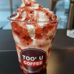 วิปปิ้งครีม+ซอสบลูเบอรี่ (size 7 ozs.)