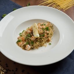 พาสต้ากุ้งสับพริกสด