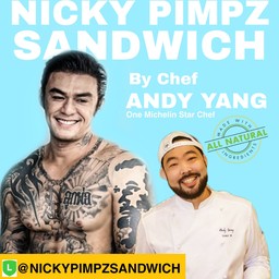 Nicky Pimpz sandwich by Chef Andy Yang.. One Michelin star chef. 