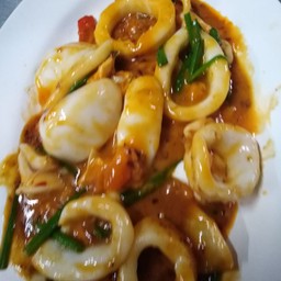 ปลาหมึกผักไข่เค็ม