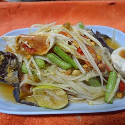 ตำไทยปู+ไข่เค็ม