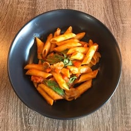 Penne Mushroom Red Sauce With Basil